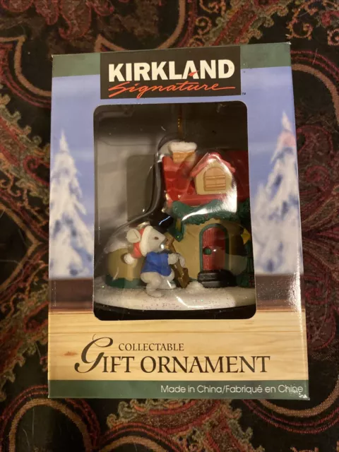 KIRKLAND SIGNATURE COLLECTABLE Christmas Ornament Mouse Boot Shoe House ...