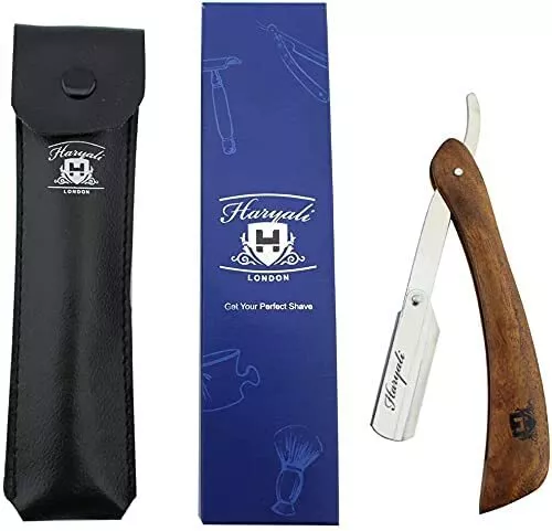 Professionelles Cut Throat Razor Kit  Rasiermesser aus Holz