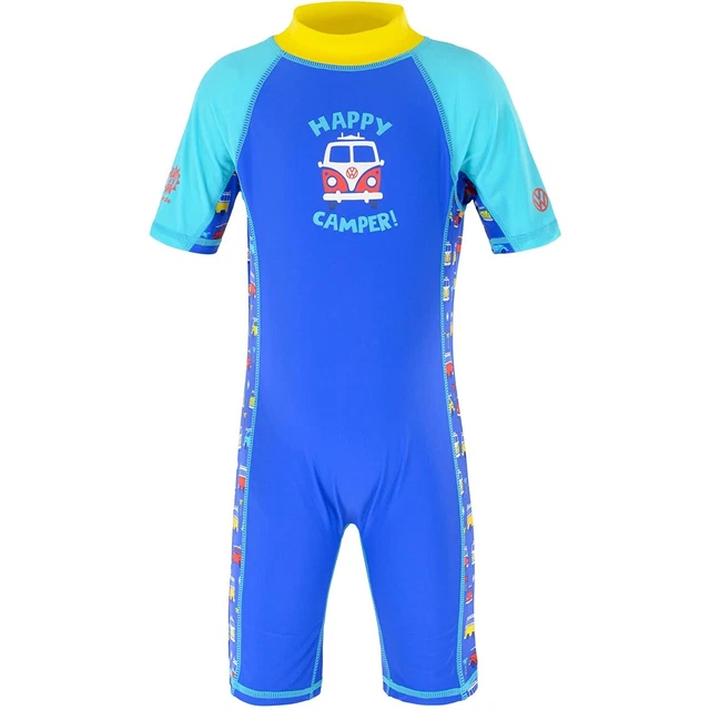 Board Masters Volkswagen Ragazzi Upf 50+ Protezione - Costume da Bagno Bambini - Blu Età 2