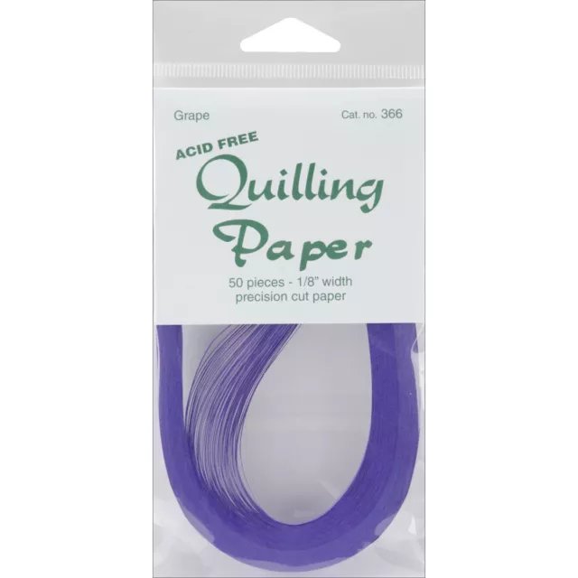 Quilling Paper 0.125" (3mm) 50 Per Pack - Grape