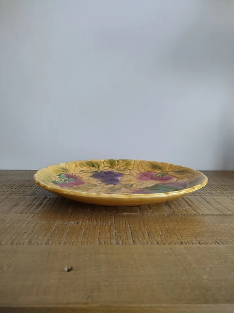 Ronds De Serviette En Barbotine - Décor Floral - Vintage