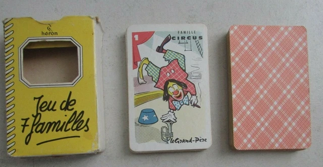 JEU DE CARTES Dominos CASIMIR TF1 héron vintage - l'île aux enfants