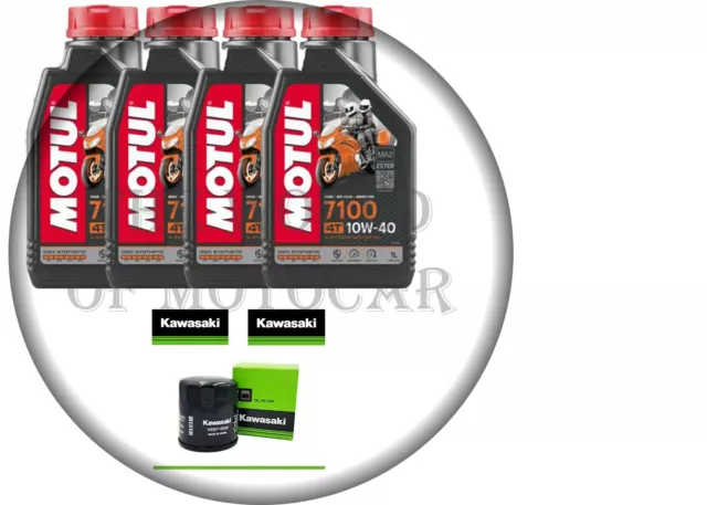 KIT/TAGLIANDO Kawasaki Z/900 2019 2020  MOTUL 7100 10W40 FILTRO OLIO ORIGINALE