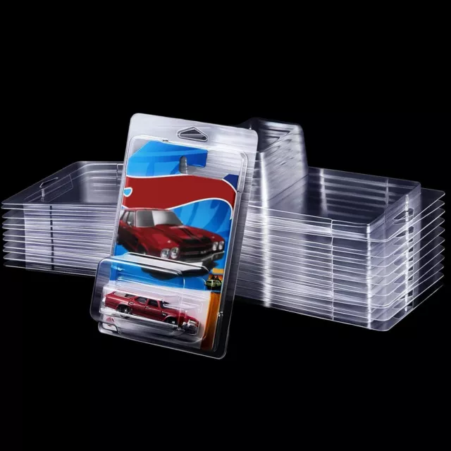 12Pack Clear Protector Case Plastic Display For Hot Wheels & Matchbox Basic Cars