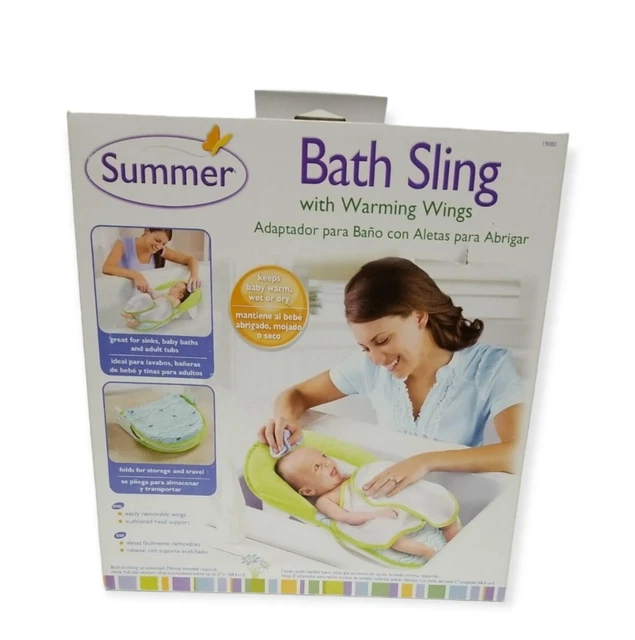 Summer Infant Compact Folding Baby Bath Seat, Sling Style - Great for Travel!