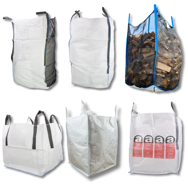 Big Bags | Asbest Mineral Säcke Platten Holz |viele Modelle Schürze Auslass Netz