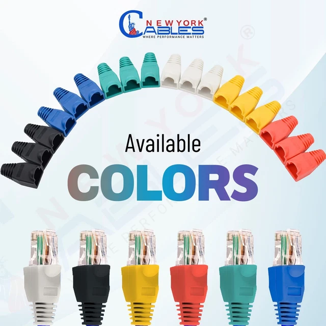 CAT6 CABLE Boot Rj45 Connector End Cap Strain Relief Plug