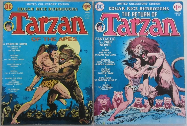 Dc Limited Collectors' Edition~Tarzan Of The Apes C-22+The Return Of Tarzan C-29