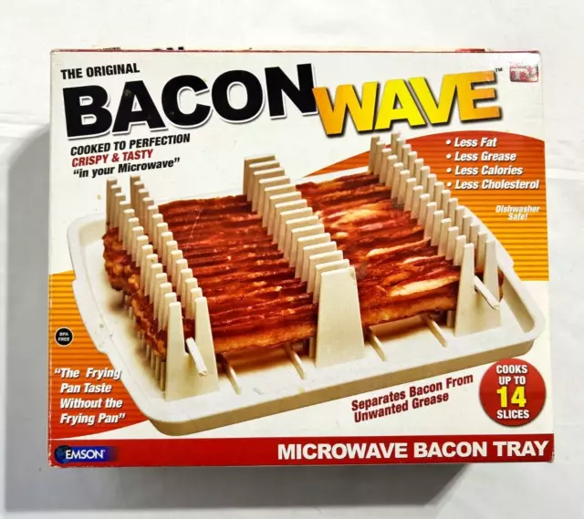 The Original Bacon Wave Microwave Bacon Tray As Seen On TV           O1