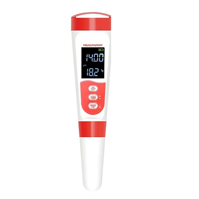 pH digital probador de agua con , 4 1 ph/ec/tds/ 0,01 resolución alta N3K6