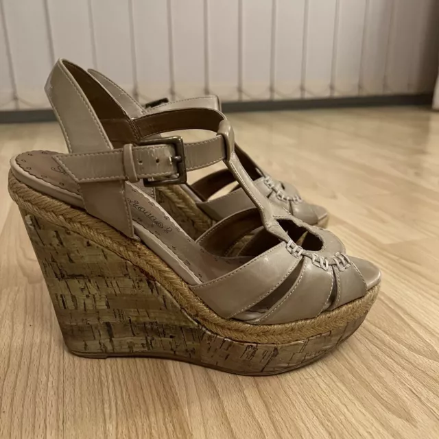 Red wedges online size 5
