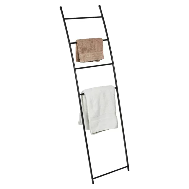 4 Tier Free Standing Metal Ladder Towel Rack Bar Bathroom Holder Shelf Storage