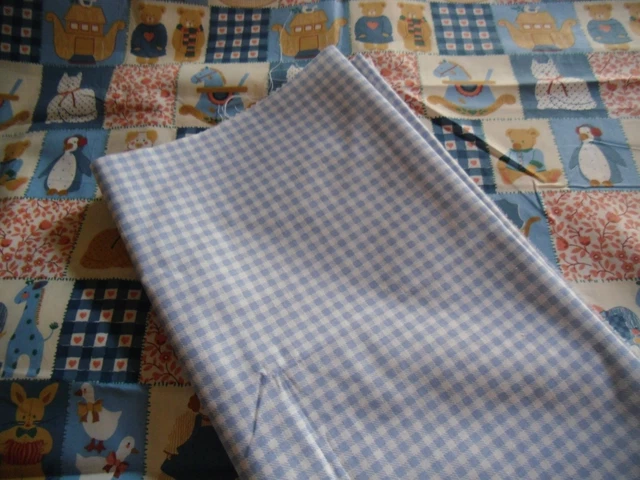Coupon De Tissu Vintage Martine (1996) - Dimensions 80 X 126 Cm - Coton, Motif Personnage - Occasion En Parfait état