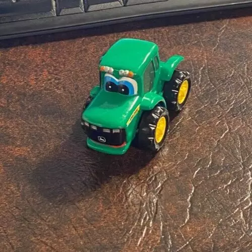 ERTL JOHN DEERE Push N Roll Johnny Tractor Kids Toy Farm Truck with ...