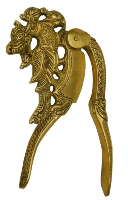 Dragon Design Nut Cracker Vintage Style Handmade Solid Brass Betel Nutcracker