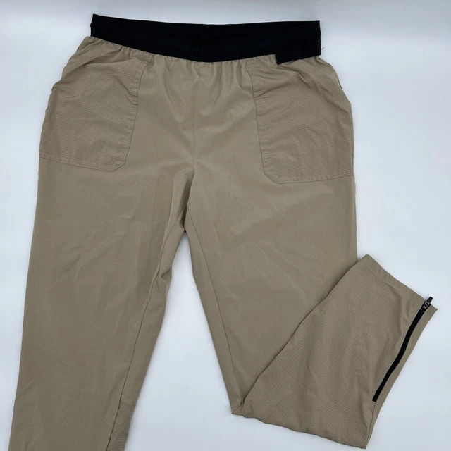 UNIPRO QWICK DRY PANTS Mens Athletic L Large Beige Lightweight