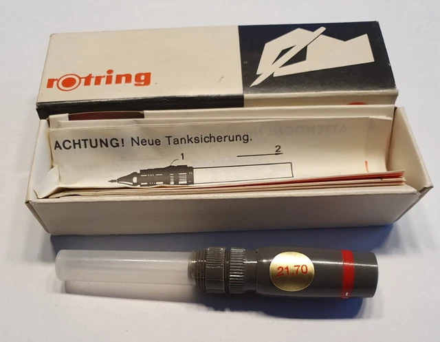 Rotring Foliograph 0,4mm Zeichenkegel mit Tank und Kappe neu