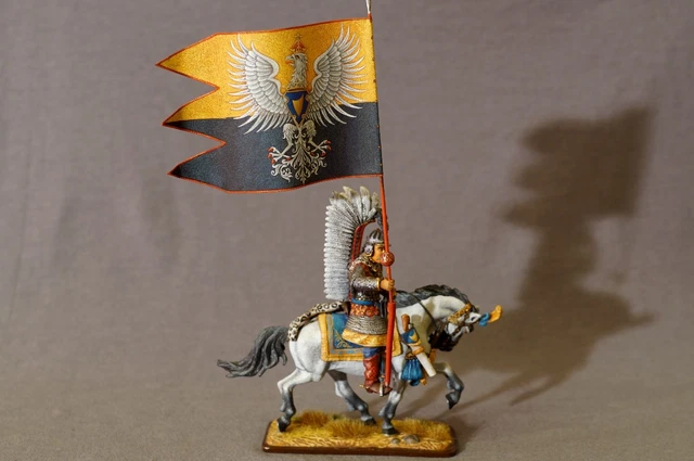 Figurine En Plomb Peinte GUY JOUGLET - Chasse à L'éléphant, époque Premier Empire, échelle 1:32 (60mm)