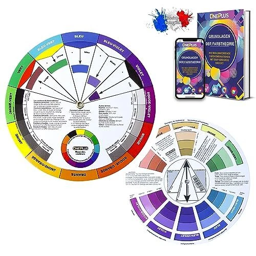 3 Roues Chromatiques De Poche - Guide Mélange Couleurs, étanche, Pour Peinture Aquarelle