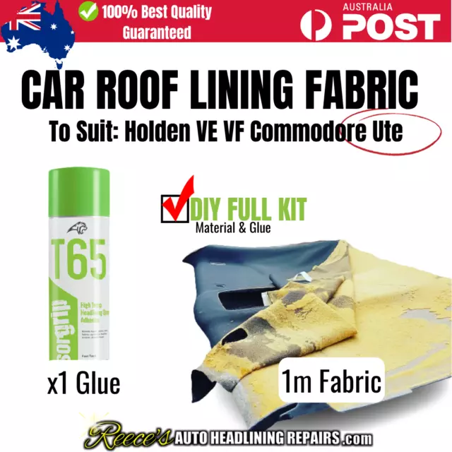 Ford AU-BF / Holden VX-VF Roof Lining 1m Fabric + x1 Glue (UTE)(#7 LIGHT GREY) Ford AU-BF / Holden VX-VF Roof Lining 1m Fabric + x1 Glue (UTE)(#7 LIGHT GREY)