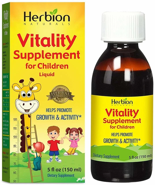 Suplemento de vitalidad para niños de Herbion, 5 oz