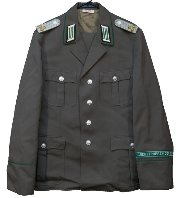 COLD WAR E. German Grenztruppen DDR Border Guard Oberleutnant Uniform ...