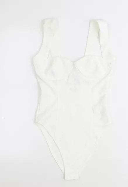 Body da donna bianco poliestere Zara taglia M a scatto