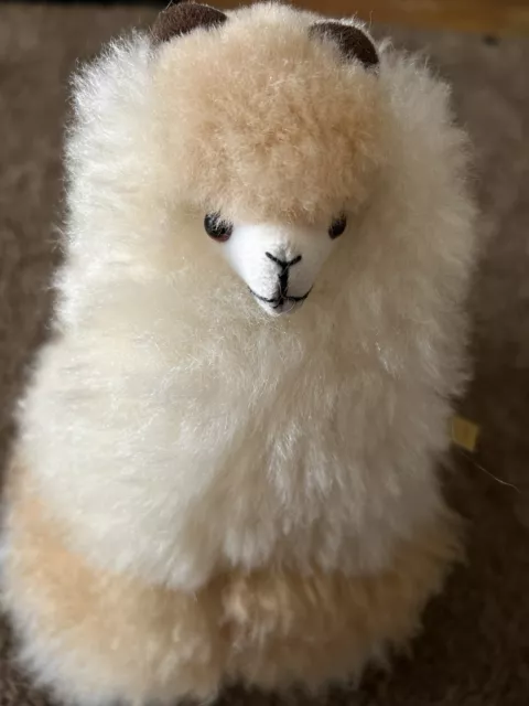 Alpaca Fur Plush Animal Handmade in Peru Natural Alpaca Comfort Soft Tualpaca