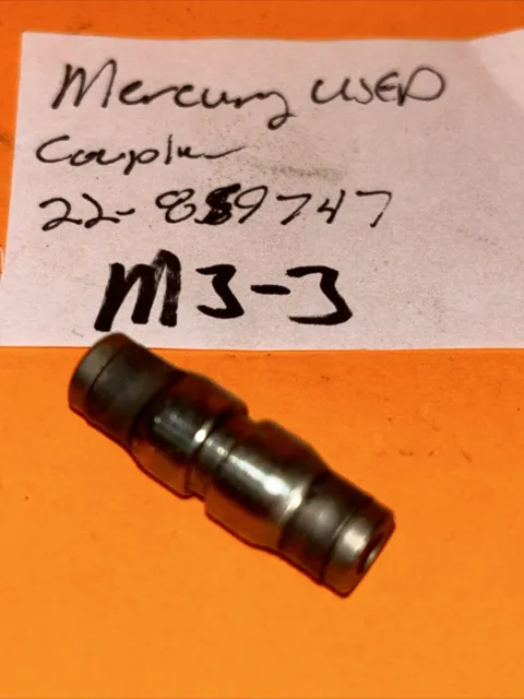 Genuine Used Oem MERCURY FITTING # 22-859747 Stainless Steel Freshwater M3-3