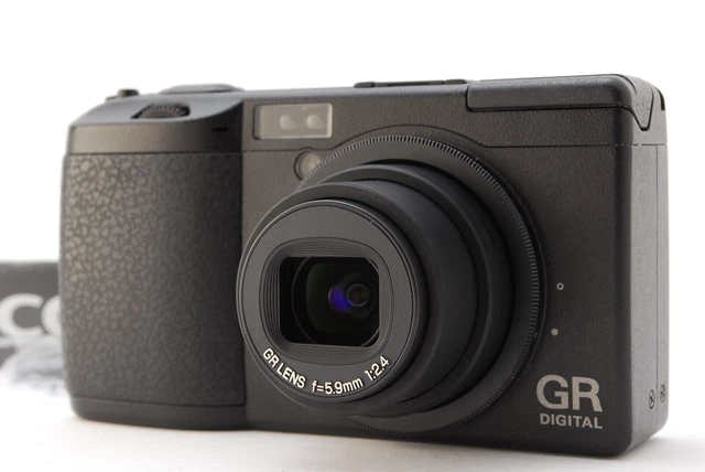【NEAR MINT in Box w/GV-1】 RICOH GR DIGITAL Camera 8.1MP Compact Black JAPAN #116 2