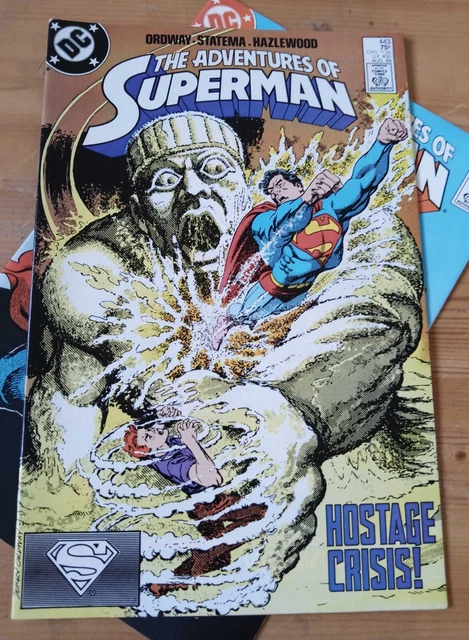 Adventures Of Superman #443 VF+ 1988 DC £1 Comics Jerry Ordway  - P&P Discounts