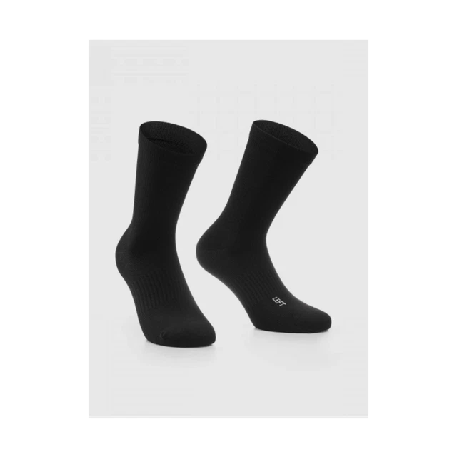 Assos Calze Essence High Twin Pack Black