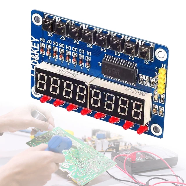 TM1637/TM1638/MAX7219 4/8 DIGIT Tubes Digital LED Display Modules for ...