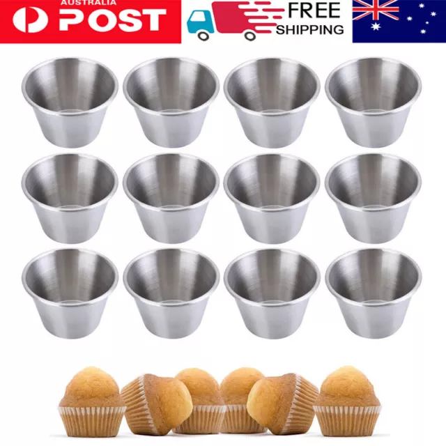 12x Mini Cupcake Baking Mould Round Tiny Muffin Pan Bake Oven Tray Small Cakes