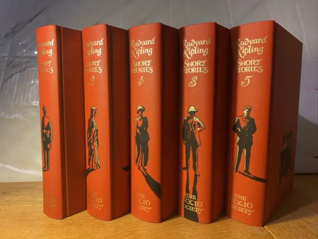 Rudyard Kipling Collection Short Stories 5 Volume Book Set - Folio Society 1 - 5
