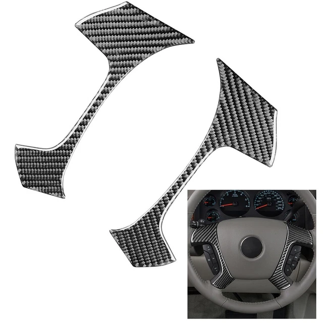 Garniture Chromée Pour Boutons De Volant BMW X5 E70 (2008-2013) - 2 Pièces Autocollantes En ABS - Style Luxe