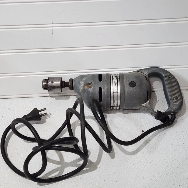 Vintage Cummins Portable Tools 1/4 Drill 115v Works Made in Chicago IL