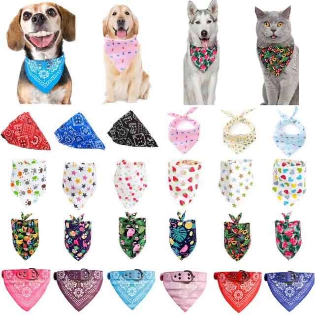 Dog Bandana Collar Adjustable Cat Puppy Kitten Pet Neck Scarf Neckerchief Decor