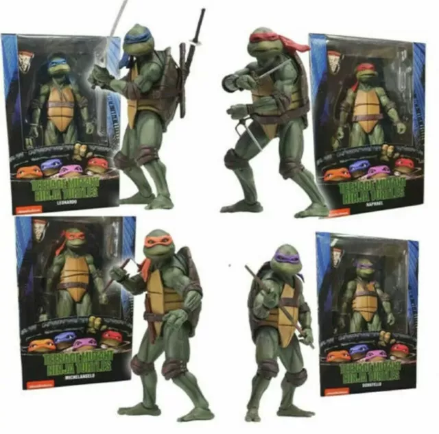 NECA Teenage Mutant Ninja Turtles TMNT 7" Action Figure 1990 Movie Collection