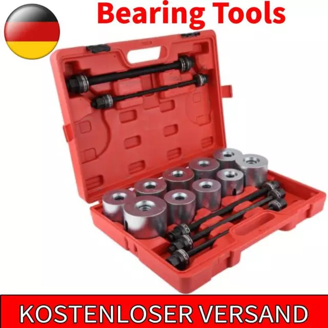 27 x Universal Press & Pull Sleeve Kit Bush Bearing Removal Insertion Tool Set