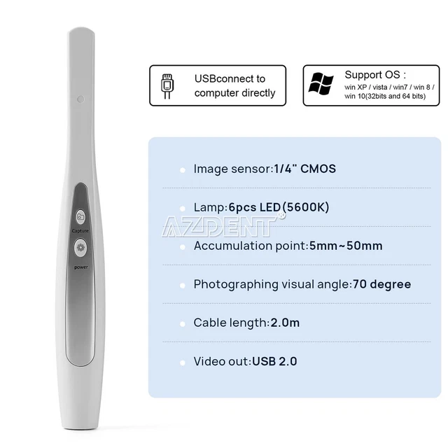 DIGITAL DENTAL INTRAORAL Camera Oral Autofocus Imaging Highdefinition