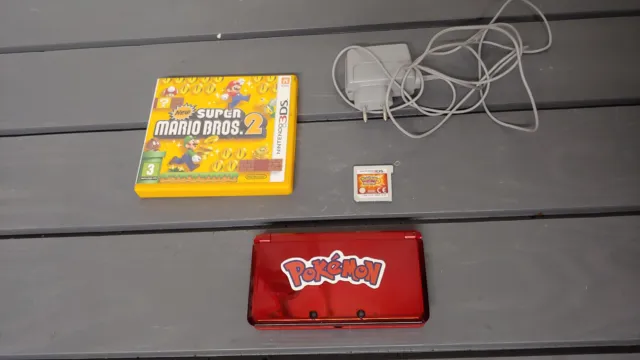 Nintendo 3DS Rouge métal Pokemon et Mario