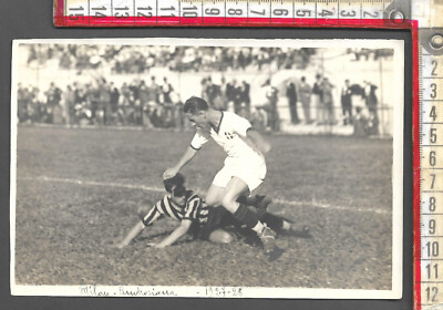 CALCIO PRESS FOTO FOTOGRAFIA MILAN V ADMIRA VIENNA COPPA NATALE SAN SIRO 1934 