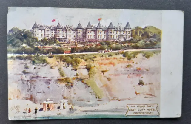 The Royal Bath And East Cliff Hotel, Bournemouth Postcard