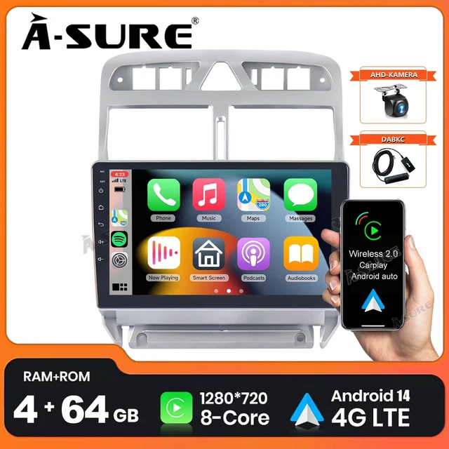 Autoradio Android 14 Pour Mitsubishi Mirage/Space Star 2012-2019 - 9 Pouces, 4G+64G, CarPlay/Android Auto, GPS, Caméra Recul - 12
