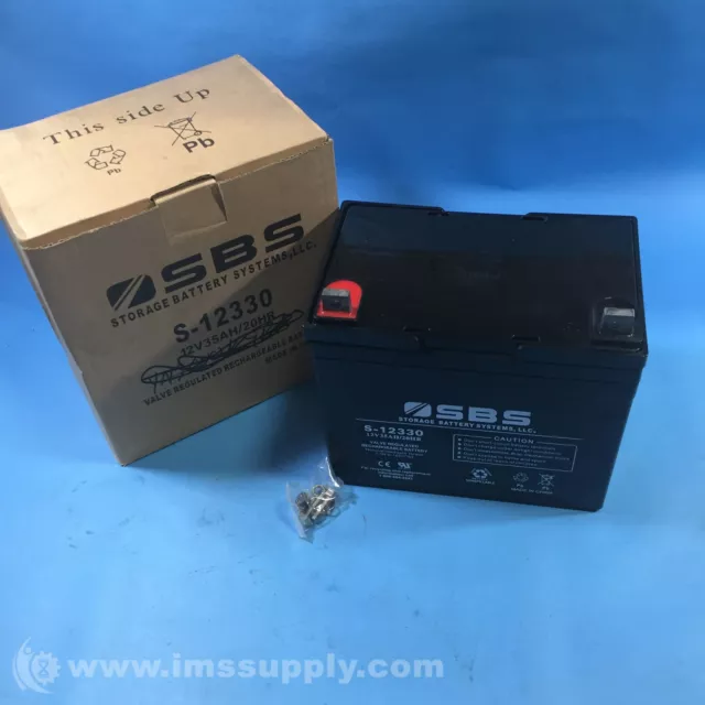 SBS S-12330 Replacement Sealed Lead Acid Battery 12V  FNOB