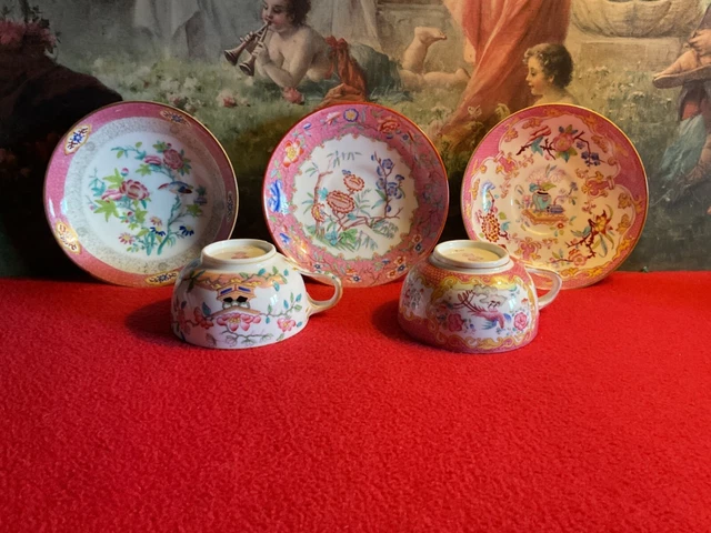 Compotier Assiette Montée Mintons - Porcelaine Anglaise, Motif Morton Festoon