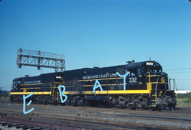 Seaboard Coast Line SCL U18B Pair North Charleston SC 1979 Original Kodachrome