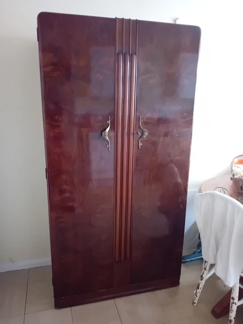 Harris Lebus Wardrobe vintage - Art Deco gentlemen ls wardrobe
