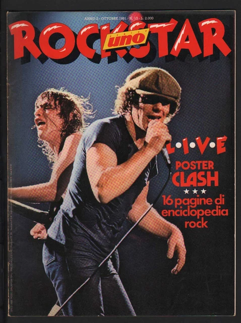 ROCKSTAR 13/1981 SIOUXSIE Eric Clapton Ac/Dc Copeland Police + Poster ...